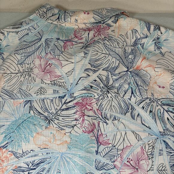 Tommy Bahama Men's Big & Tall Bahama Coast Glow Palms IslandZone Camp Shirt 4XLB - Picture 9 of 12